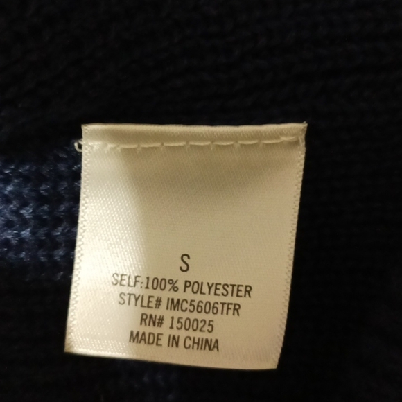 Francesca’s Harper Heritage Navy Blue Turtleneck - Picture 11 of 11